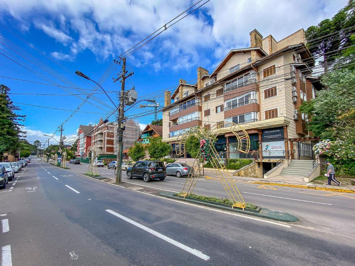 Flores Da Montanha 204C - Apto Borges De Medeiros Gramado 600 Metros Rua Cobertaアパートメント エクステリア 写真