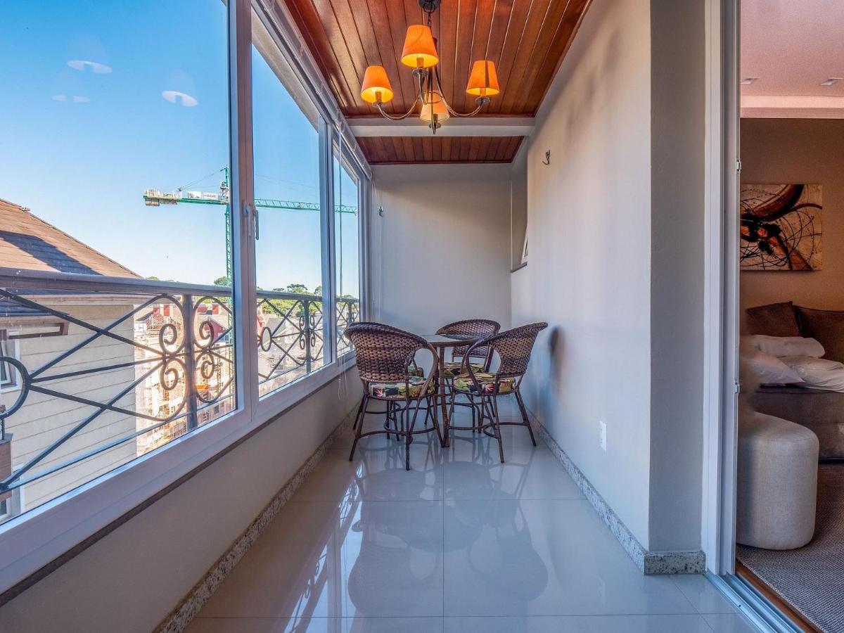 Flores Da Montanha 204C - Apto Borges De Medeiros Gramado 600 Metros Rua Cobertaアパートメント エクステリア 写真